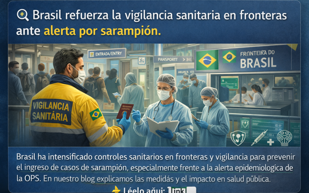 Brasil refuerza la vigilancia sanitaria en fronteras ante alerta regional por sarampión