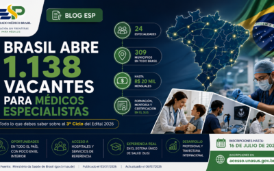 Brasil abre 1.138 vacantes para médicos especialistas