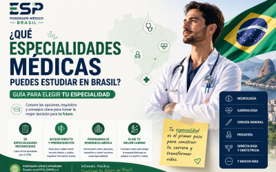 ¿Qué especialidades médicas puedes estudiar en Brasil? Guía para elegir tu especialidad